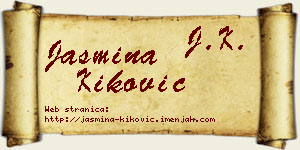 Jasmina Kiković vizit kartica